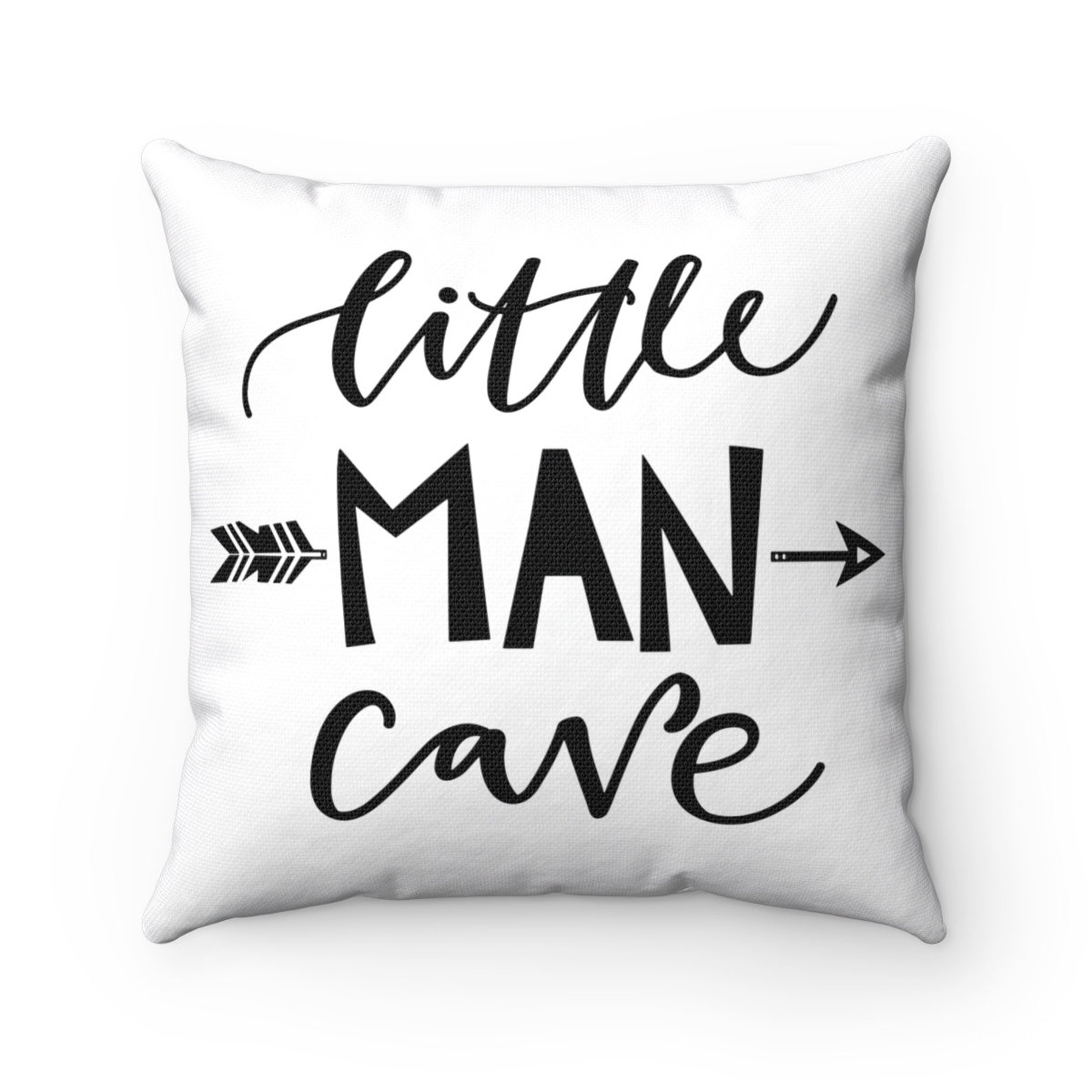 Little Man Cave Throw Pillow Cover Baby Boy Nursery Etsy