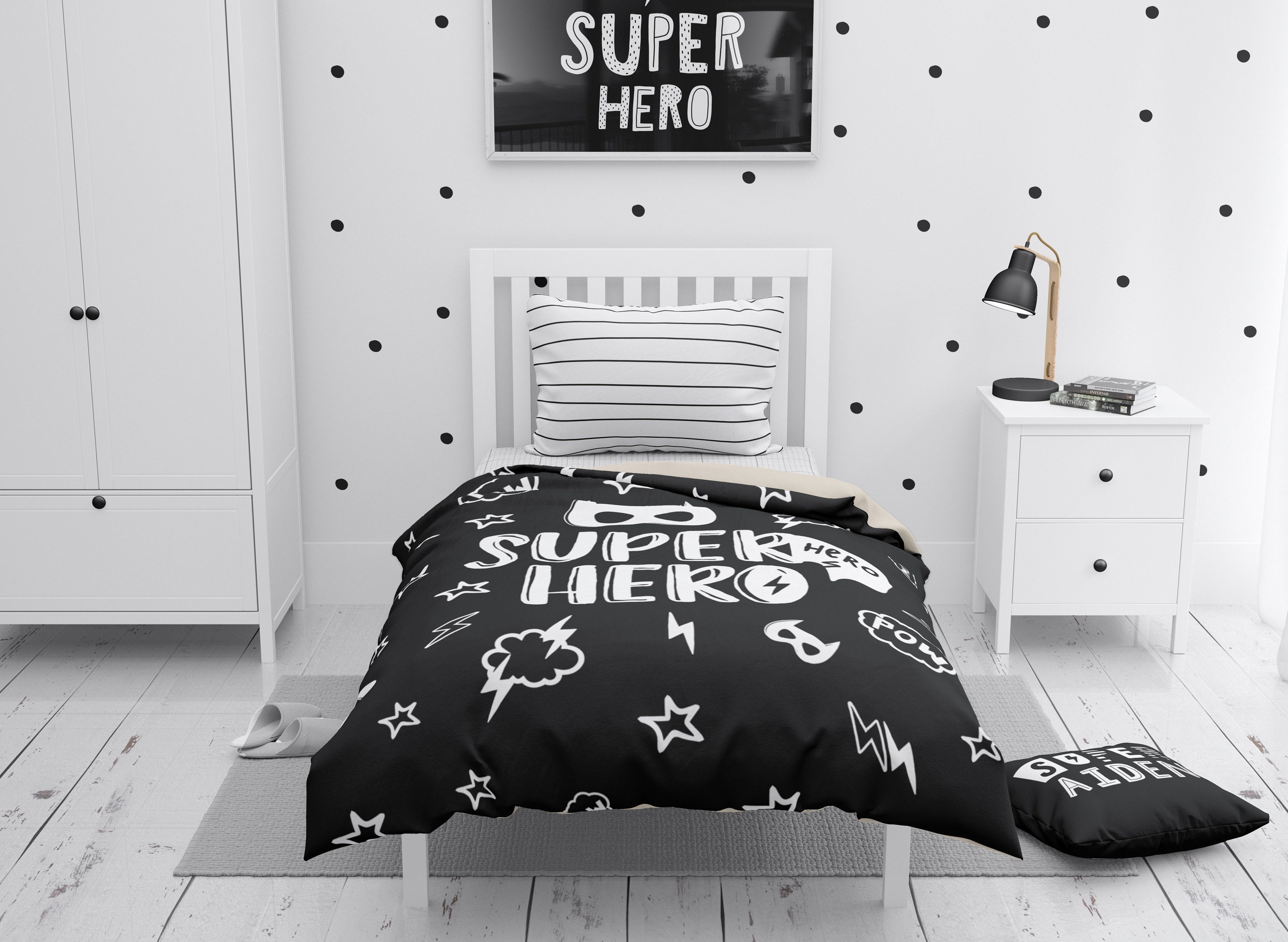 superhero bedding set