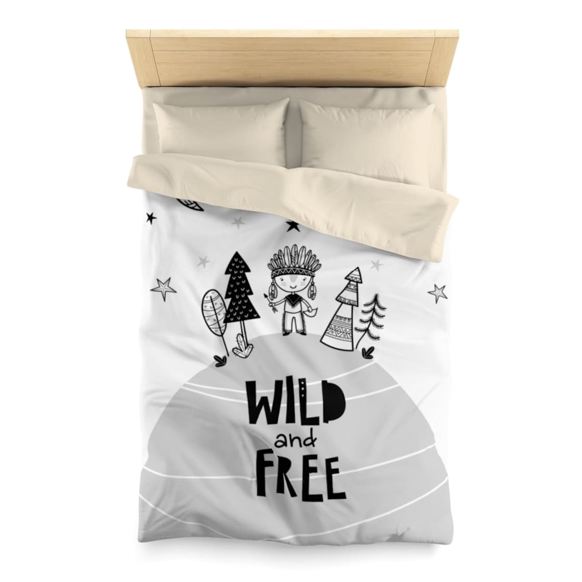 Boys Bedding Set Adventure Theme Twin Size Duvet Cover Gray Etsy