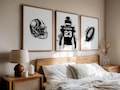 Custom Name Football Wall Art Set of 3 Prints