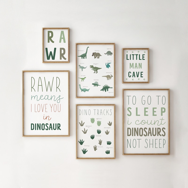 Dinosaur Wall Art - Etsy
