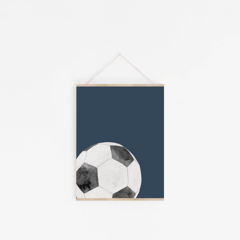 Fußball, Wandkunst, Fußball Poster, Fußball Drucke, Fußball Jungen, Kinderzimmer Dekor, Fußball Trikot Poster, benutzerdefinierter Name, Kinderzimmer zum ausdrucken Bild 3