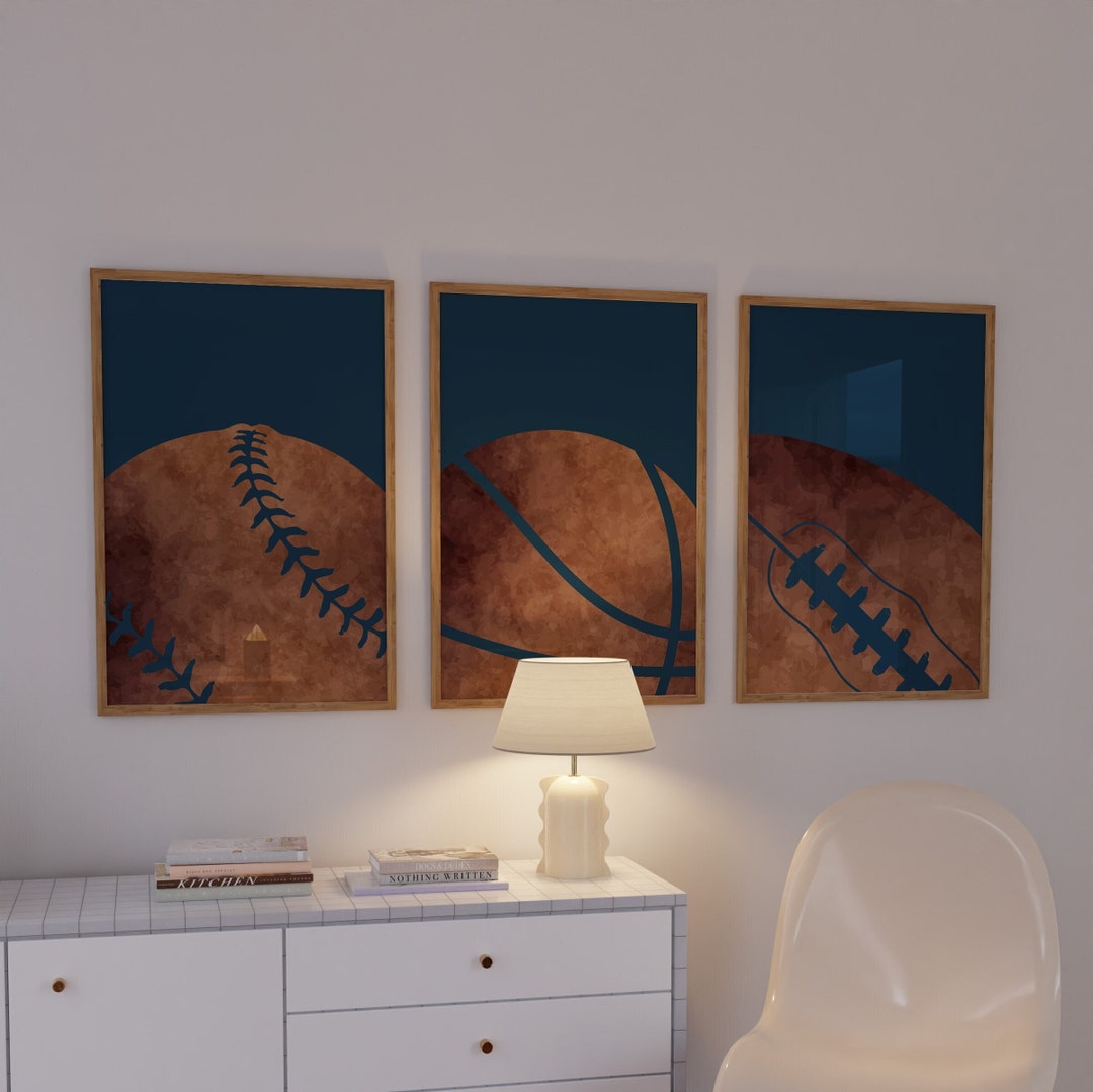 Nursery Sports Decor Boy Room Decor Sports Print Basketball Etsy