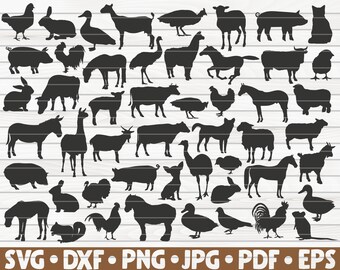 Download Farm Animals Svg Etsy PSD Mockup Templates