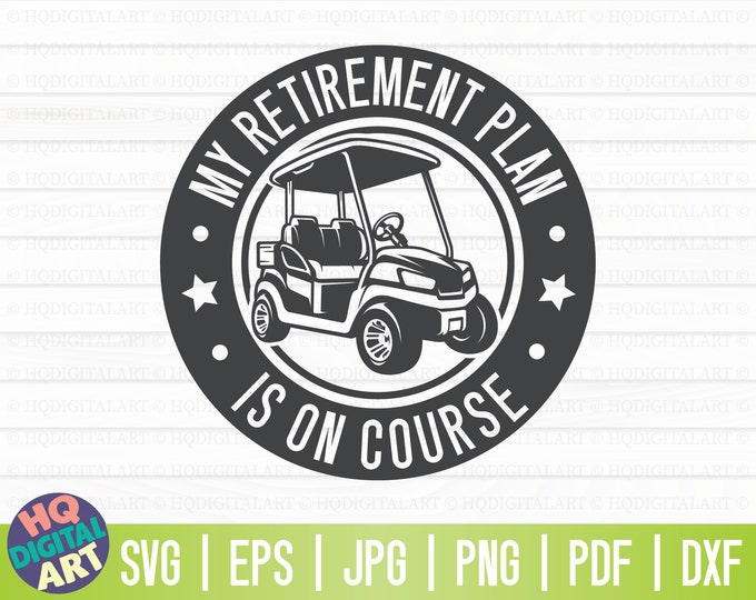 Golfing My Retirement Plan Is On Course Personalized Name 3D Tshirt Gift For Golfer main image 0
