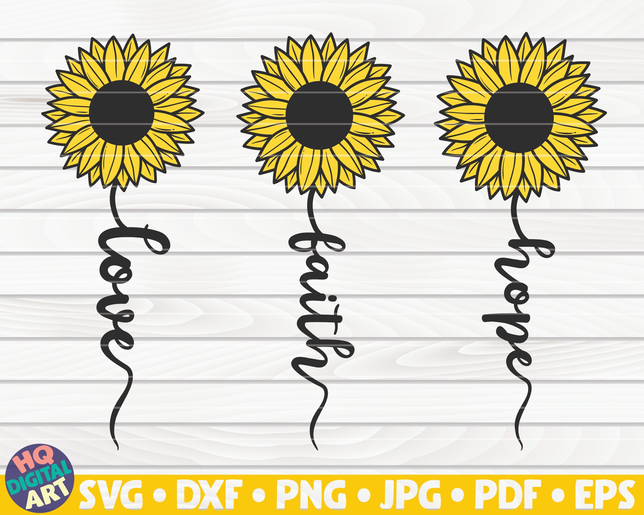Free Free 152 Faith Hope Love Sunflower Svg SVG PNG EPS DXF File