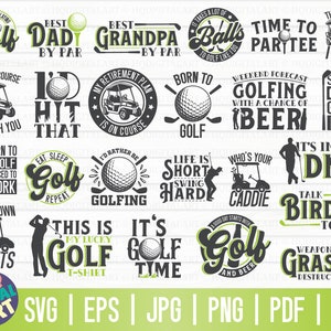 Golf SVG Bundle / Golfing SVG Bundle / Golf PNG / Golf Cricut / Golf Lover svg / Funny Golf T Shirt svg / Golfer svg / Father&#39;s day gift svg