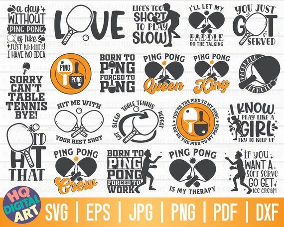Table tennis SVG Bundle / Ping Pong SVG Bundle / Table Tennis SVG / Ping Pong Cricut / Table Tennis Lover svg / Funny Ping Pong T Shirt svg