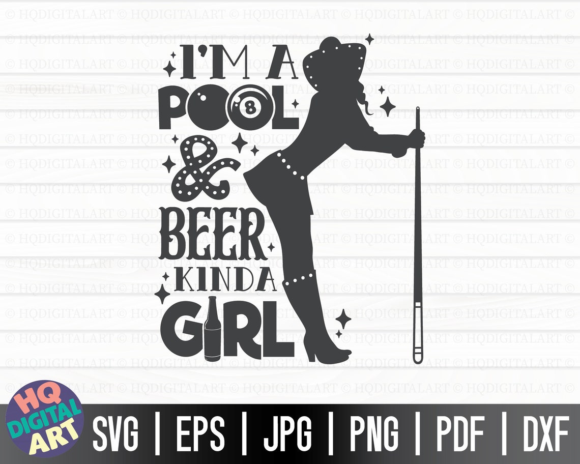Pool SVG Bundle TWO / Pool Player SVG / Pool Lover Svg / Cut Files for ...