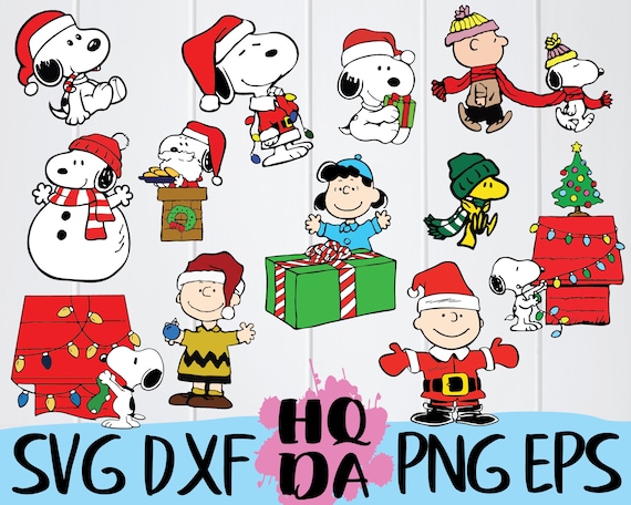 Download 12 Snoopy/Peanuts christmas svg cut file vector cliparts ...