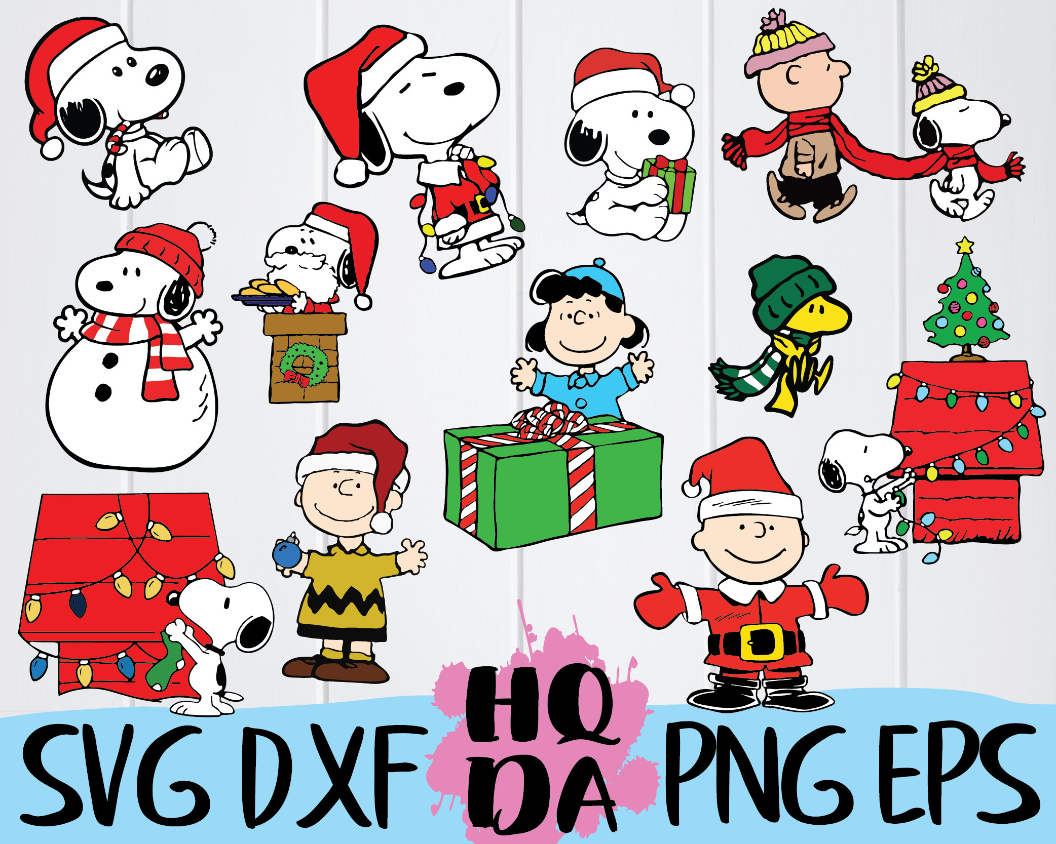 Download 12 Snoopy/Peanuts christmas svg cut file vector cliparts ...