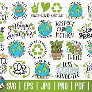 Tag der Erde SVG Bundle ONE / Freie kommerzielle Nutzung / Cut Files für Cricut / Clipart / Vektor / sofortiger Download