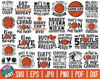 Basketball SVG Bundle TWO / Basketball T-Shirt SVG / Cut File / clipart / printable / vector / commercial use / instant download