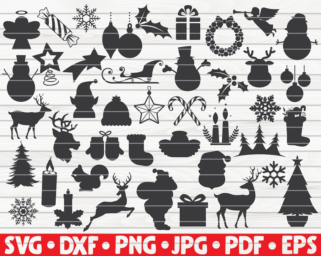 42-christmas-silhouettes-bundle-svg-free-commercial-use-cut-files-for-cricut-clipart-printable-vector-instant-download-etsy