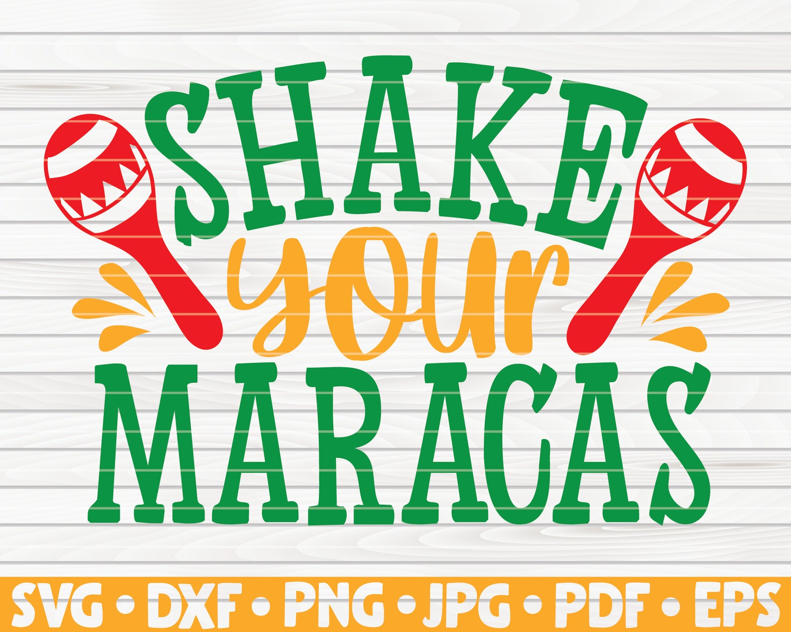 Shake your maracas SVG Cut File clipart printable Etsy