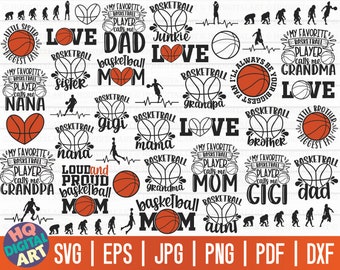 Basketball SVG Bundle ONE / Basketball T-Shirt SVG / Cut File / clipart / printable / vector / commercial use / instant download