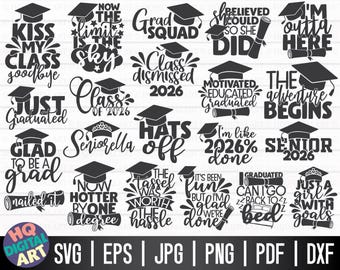 Graduation Quotes SVG Bundle / Graduation SVG / Free Commercial Use / Cut Files for Cricut / clipart / printable / vector / instant download