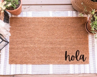 Free Gift with Purchase L23.6X15.7W SENL Personalize Hola Custom Doormat
