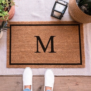 Monogram Doormat, Custom Door Mat, Personalized Doormat, Custom Doormat, Custom Welcome Mat, Realtor Closing Gift, Monogrammed Doormat