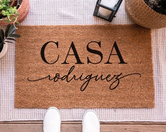 Casa Doormat, Custom Doormat, Custom Door Mat, Bienvenidos Doormat, Personalized Doormat, Cute Doormat, Spanish Doormat Bienvenidos Door Mat