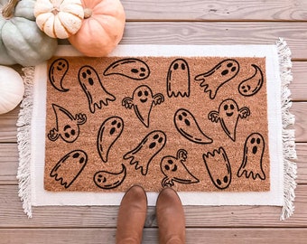 Ghost Doormat, Halloween Doormat, Fall Doormat, Pumpkin Doormat, Halloween Door Mat, Funny Doormat, Ghost Door Mat, Fall Door Mat, Custom