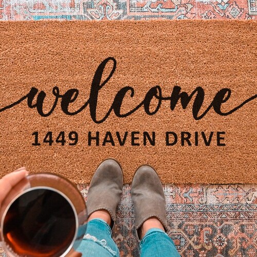 Custom Doormat Housewarming Gift Wedding Gift Ideas Etsy