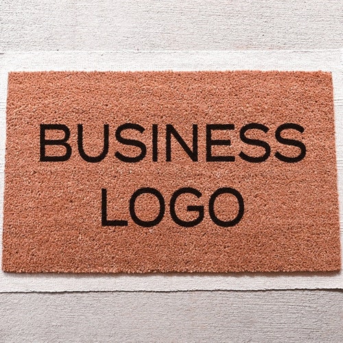 Business Logo Doormat Personalized Doormat Custom Etsy