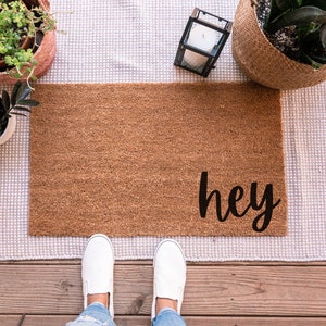 EARTHALL Funny Hello Mats Outdoor, Front Door Mat for