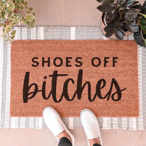Lose the Shoes Doormat Shoes off Doormat Funny Doormat Etsy