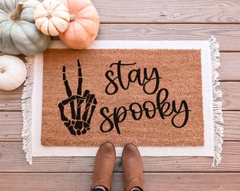 Stay Spooky Doormat, Halloween Doormat, Funny Doormat, Stay Spooky Door Mat, Funny Door Mat, Fall Doormat, Fall Welcome Mat, Cute Doormat