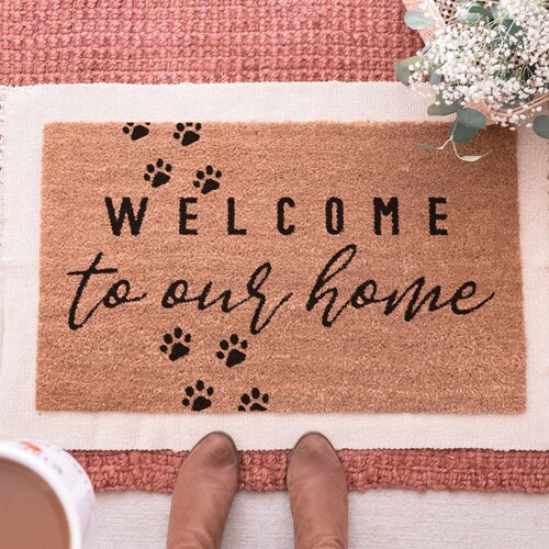 Dog Paws Doormat Dog Doormat Funny Doormat Mat Etsy