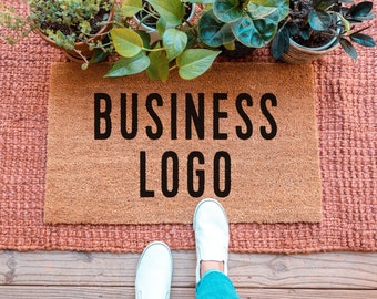 Business Logo Doormat, Personalized Doormat, Custom Welcome Mat, Company Logo Design, Company Doormat, Custom Doormat, Personalized Door Mat