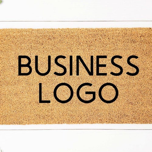 Business Logo Doormat Personalized Doormat Custom Etsy