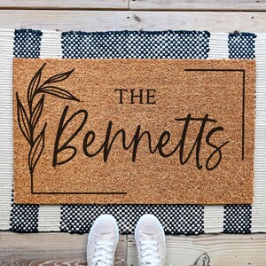 Personalized Doormat, Custom Doormat, Custom Door Mat, Housewarming Gift, Realtor Closing Gift, Wedding Gift Ideas, Custom Welcome Mat