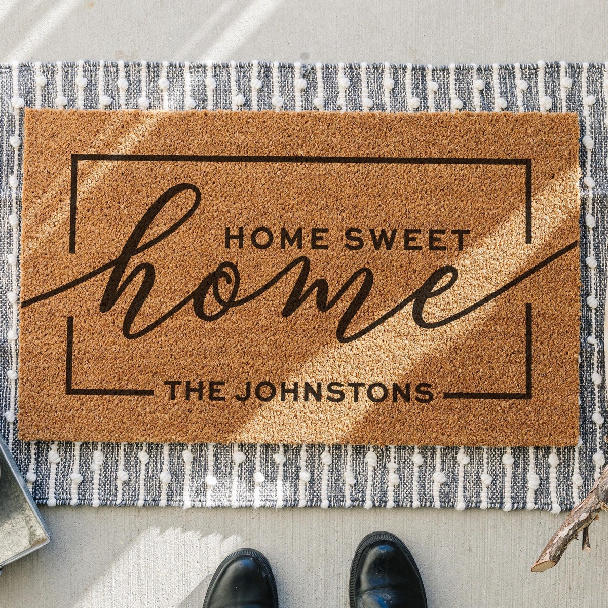 Personalized Home Sweet Home Doormat - Etsy