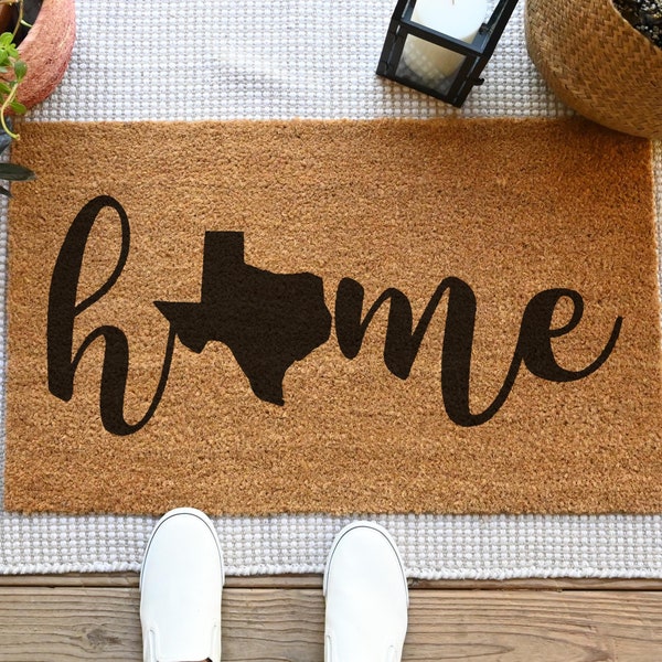 Pick Your State Doormat, Texas Doormat, Personalized Doormat, Home State Door Mat, Custom Doormat, Texas Native Doormat, Home State Doormat
