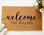 Custom Doormat, Housewarming Gift, Wedding Gift Ideas, Personalized Doormat, Last Name Doormat, Welcome Mat, Closing Gift, Farmhouse Decor