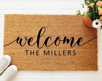 Personalized Doormat Etsy