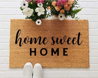 Home Sweet Home Mat Etsy