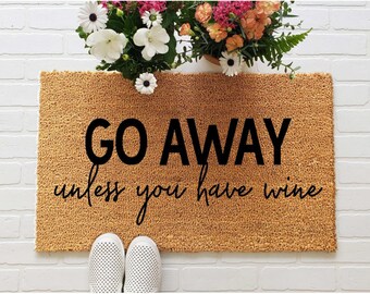 Go Away Doormat Etsy