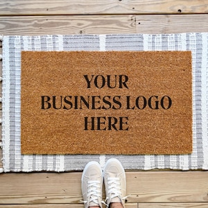 Business Logo Doormat, Personalized Doormat, Custom Welcome Mat, Company Logo Design, Company Doormat, Custom Doormat, Personalized Door Mat