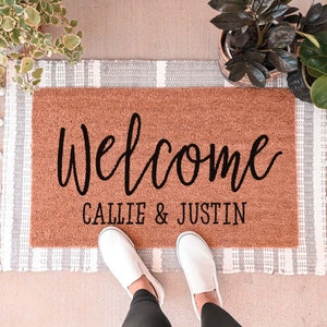 Custom Doormat, Housewarming Gift, Wedding Gift Ideas, Personalized Doormat, Last Name Doormat, Welcome Mat, Closing Gift, Farmhouse Decor image 7