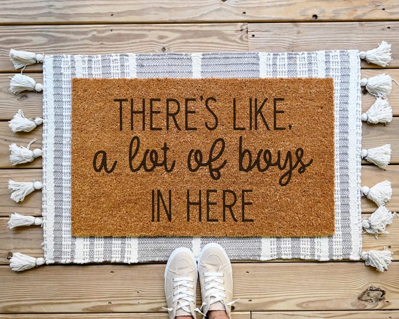 Theres Like A Lot Of Kids In Here, Funny Doormat, Funny Welcome Mat, Front Door Mat, Custom Doormat, Cute Door Mat, Funny Door Mat, Mom Gift image 5