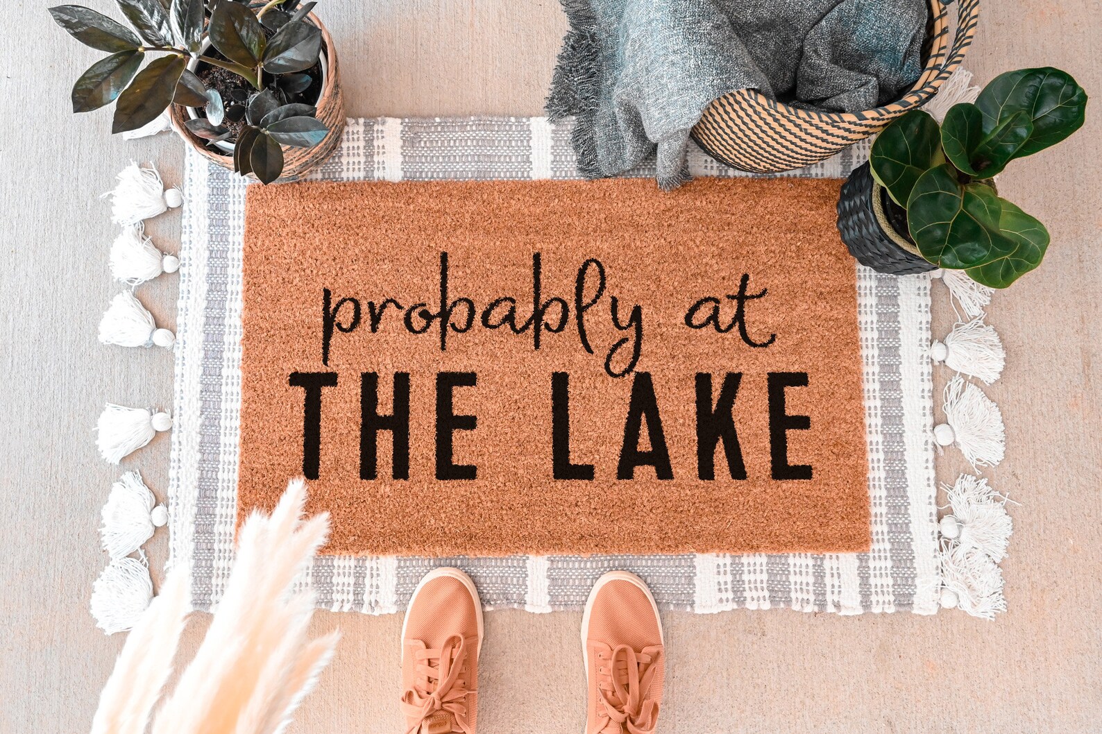 Probably at the Beach Doormat Funny Doormat Mat Etsy