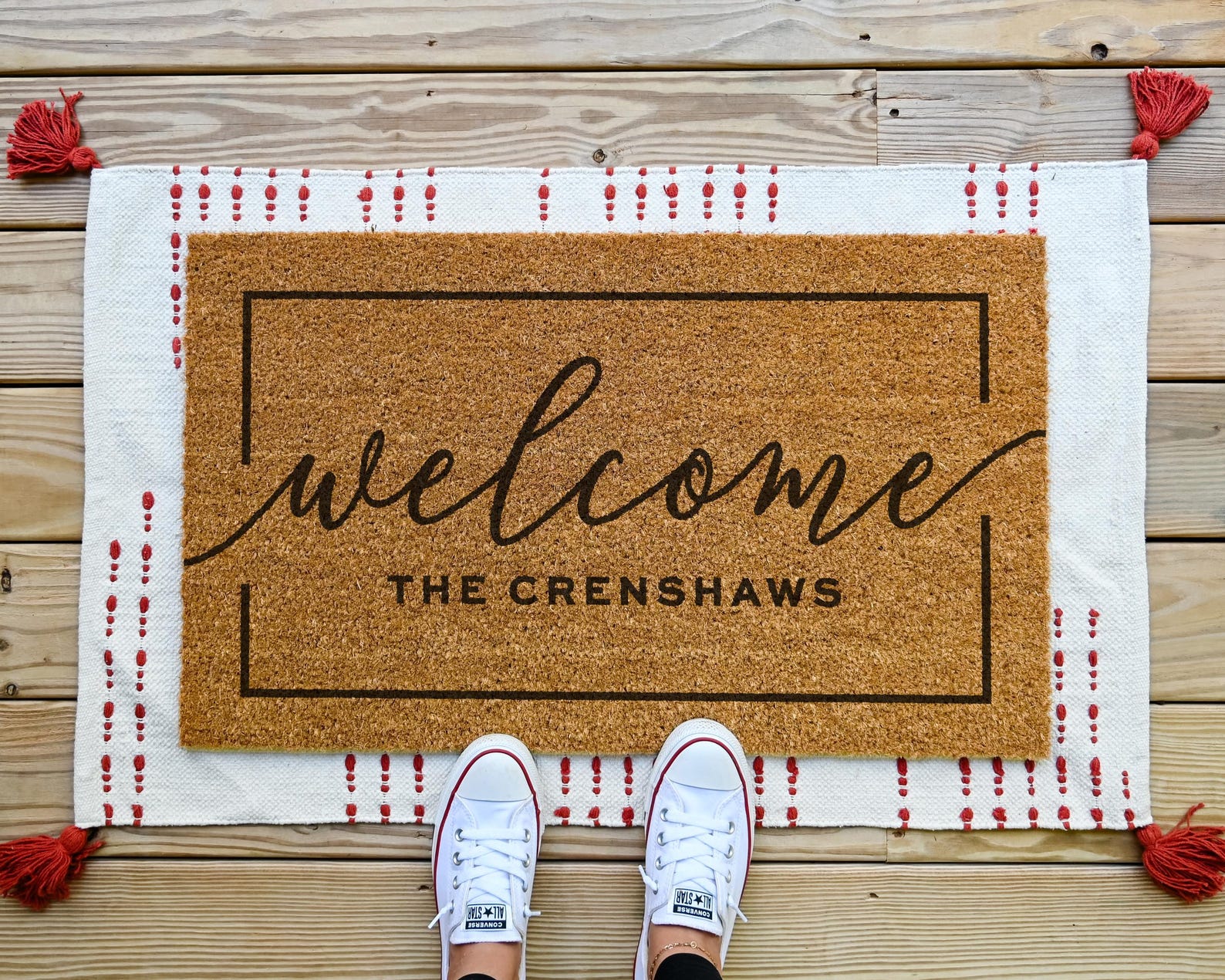 Welcome Doormat, Personalized Doormat, Custom Door Mat, Custom Doormat, Wedding Gift Ideas Housewarming Gifts Closing Gifts Welcome Door Mat