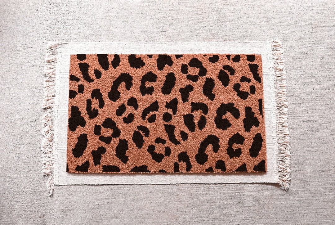 Animal Print Doormat, Leopard Print Doormat, Cheetah Doormat,