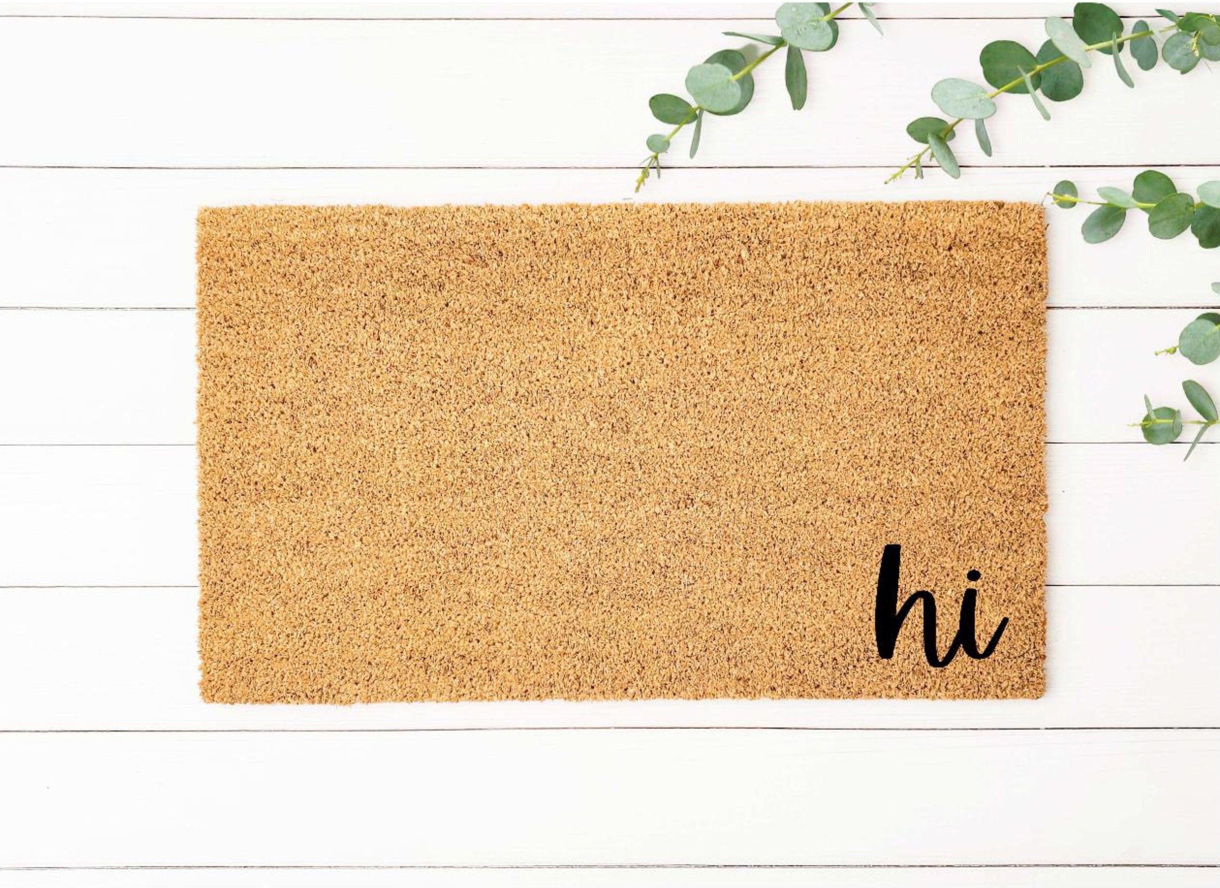 Hello Doormat Hello Mat Hello Door Mat Personalized Etsy