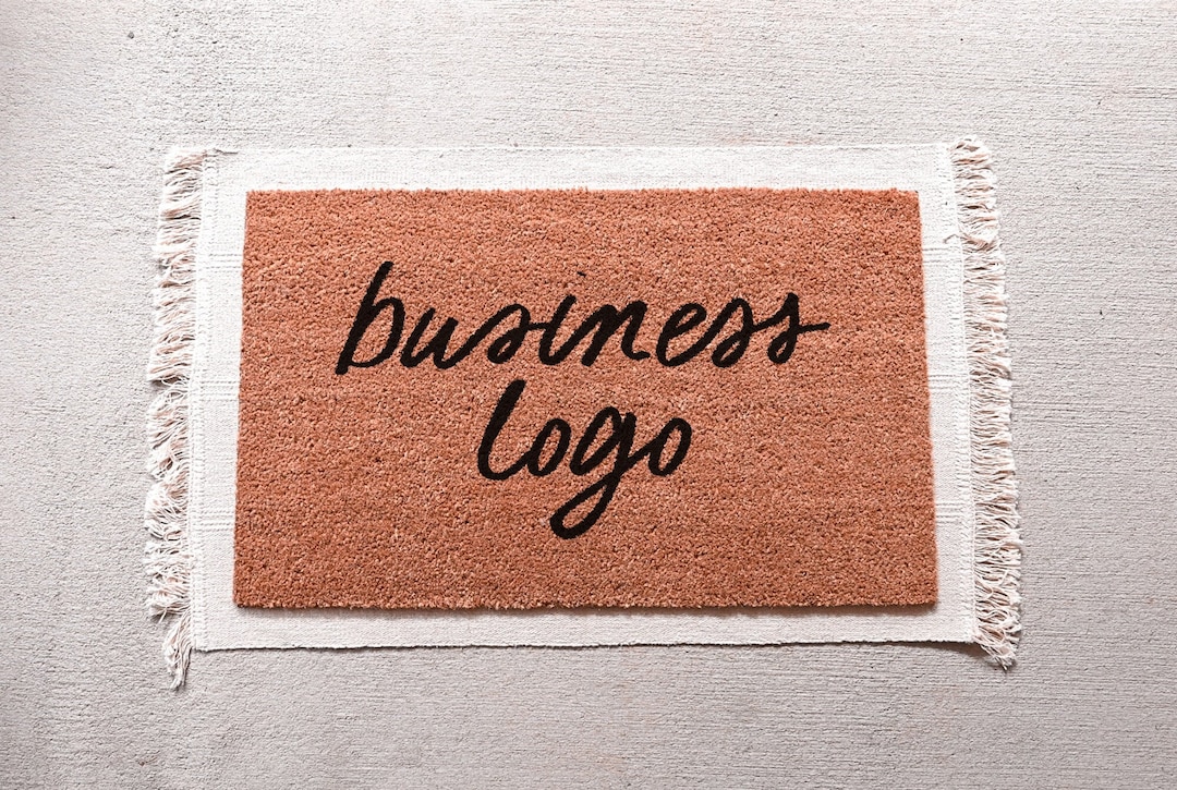 Business Logo Doormat, Personalized Doormat, Custom Mat
