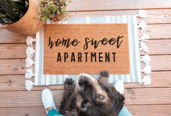 Home Sweet Apartment Doormat, Welcome Mat, Housewarming Gift, Welcome  Doormat, Funny Doormat, Cute Doormat, Front Door Mat, Home Sweet Home 