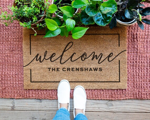 thumbnail interactive-video image 1 of Welcome Half Round Doormat | Personal Creations 1 of 14